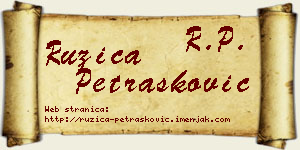 Ružica Petrašković vizit kartica